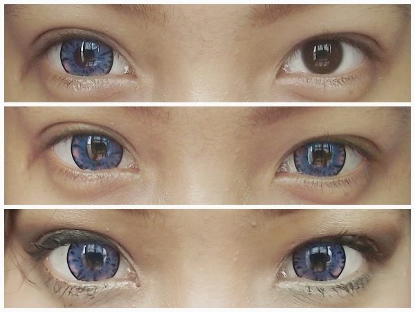 softlens biru diameter besar candy rainbow