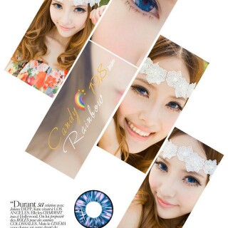 softlens candy rainbow blue