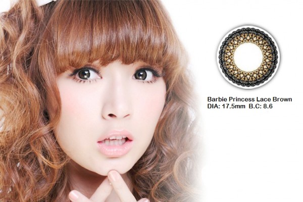 softlens barbie princess lace brown