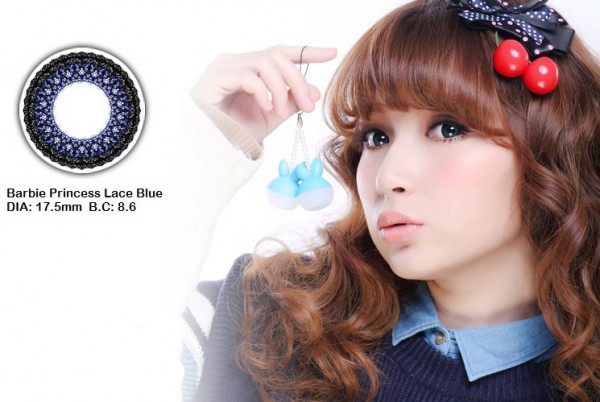 softlens barbie princess lace blue