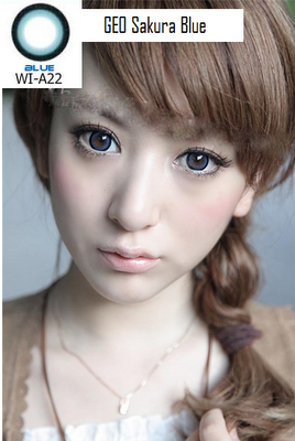 softlens geo sakura blue