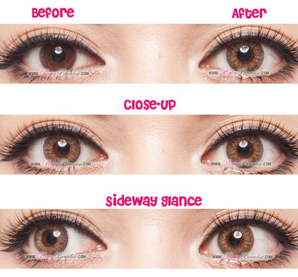 softlens geo magic 3 tone (tri color) brown