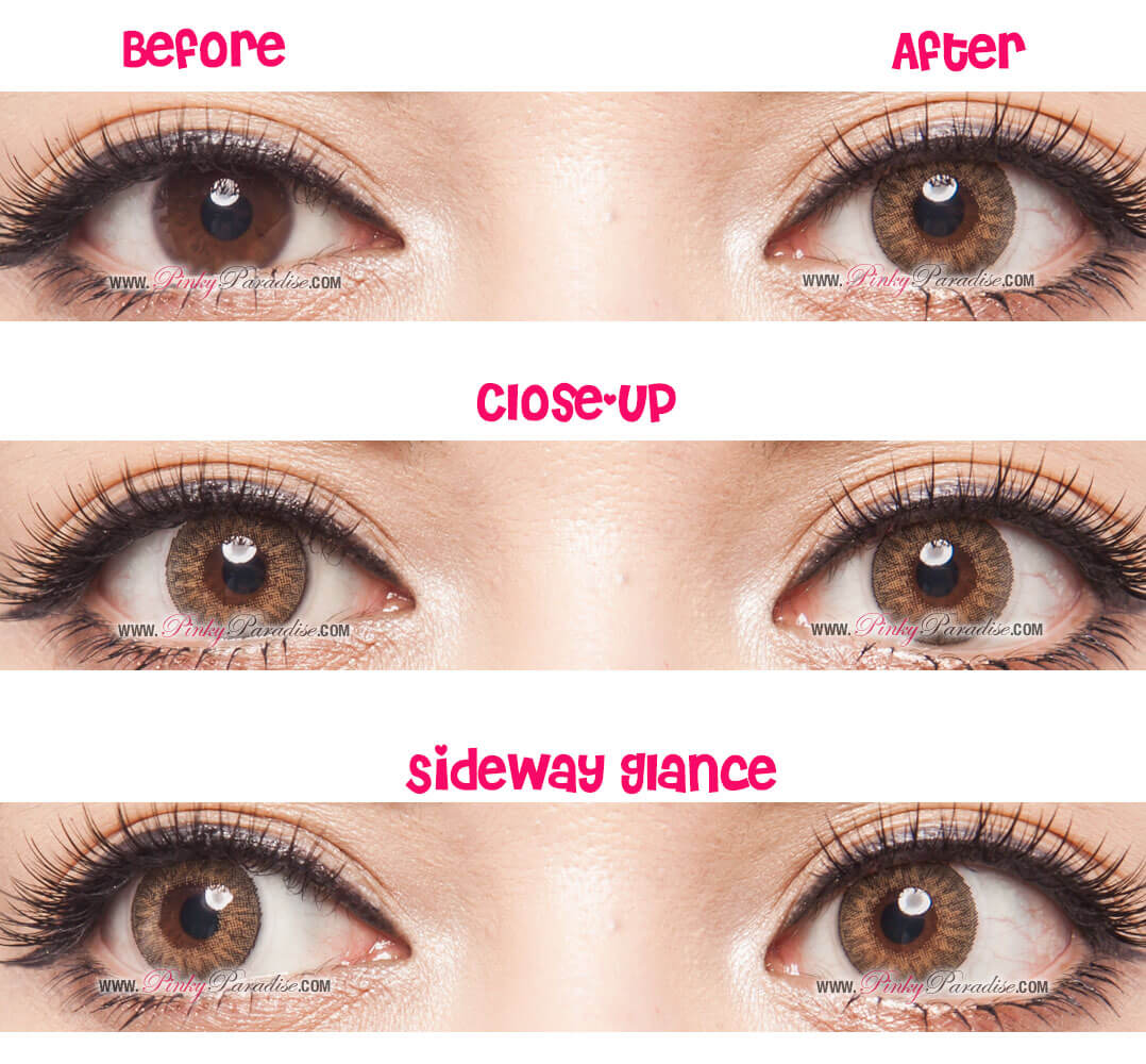 softlens geo magic 3 tone (tri color) brown