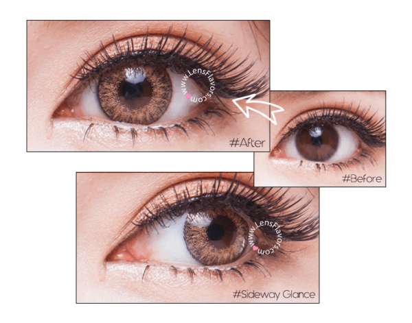 softlens geo magic 3 tone brown