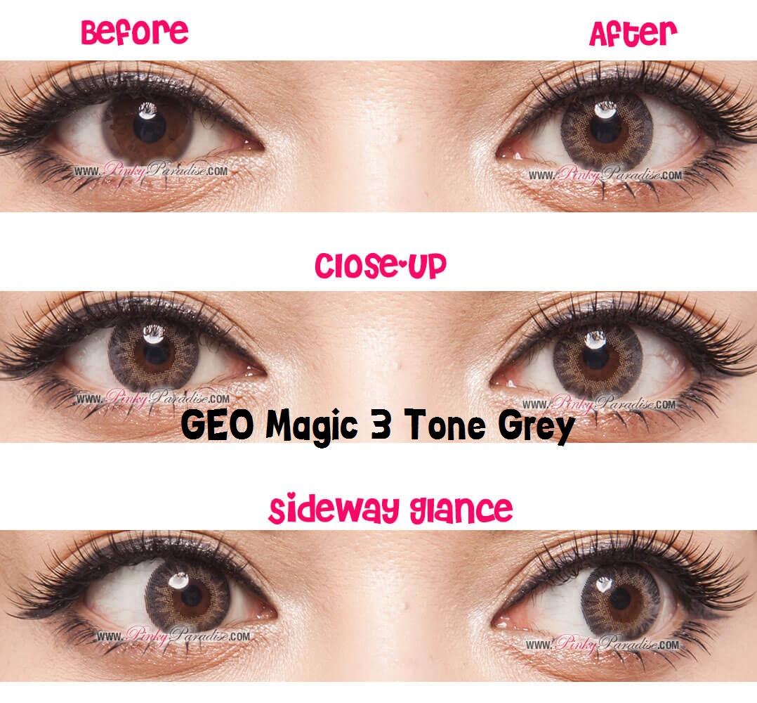 softlens geo magic 3 tone grey