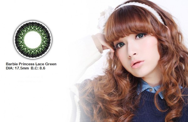 softlens barbie princess lace green