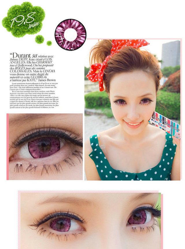 softlens candy rainbow red