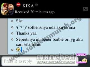 testimoni softlens barbie diamond