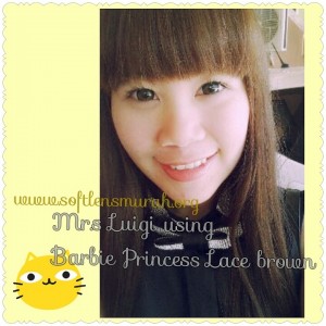 testimoni softlens barbie princess lace brown