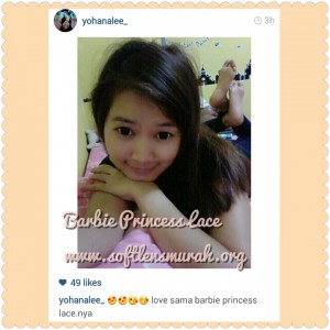 testimoni softlens barbie princess lace black