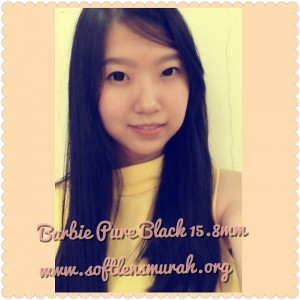 testimoni softlens barbie pure black