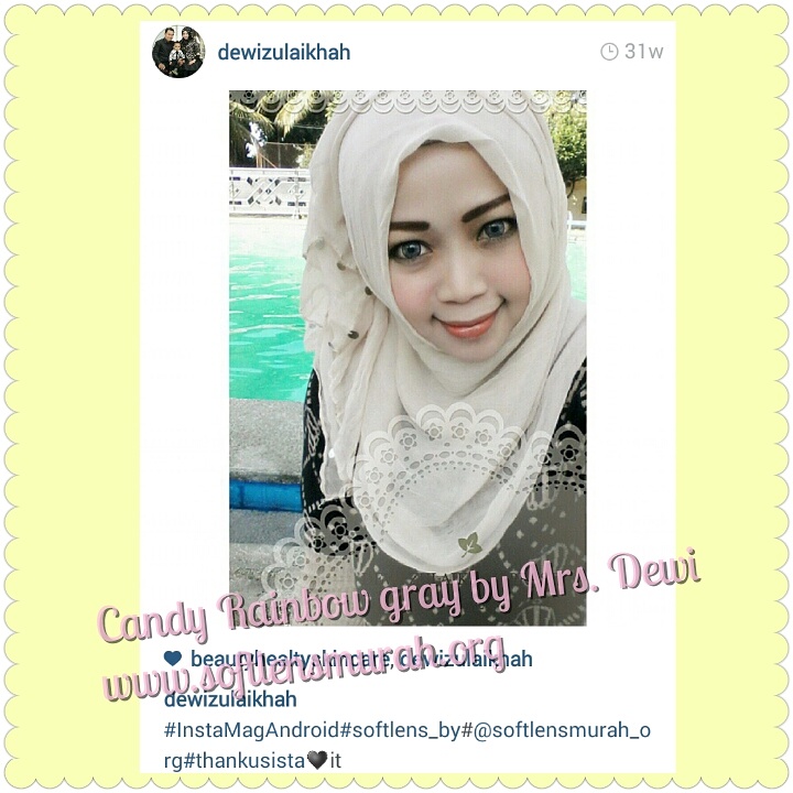 testimoni softlens candy rainbow gray