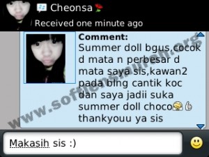 testimoni softlens summer doll