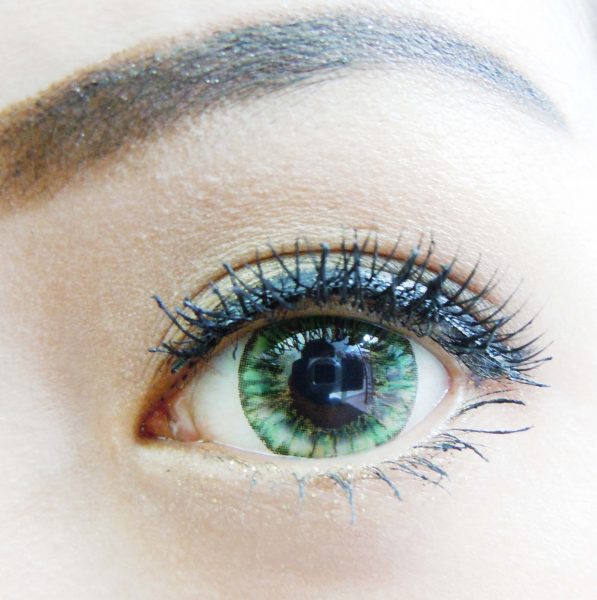 softlens vivian eye pineapple green