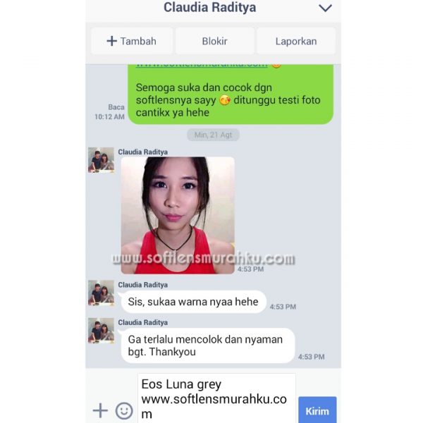 testimoni eos luna sis claudia raditya