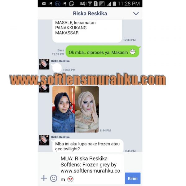 testimoni frozen by MUA Riska reskika