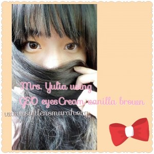 testimoni softlens geo eyescream brown