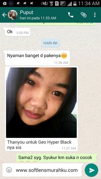 testimoni geo hyper black sis puput