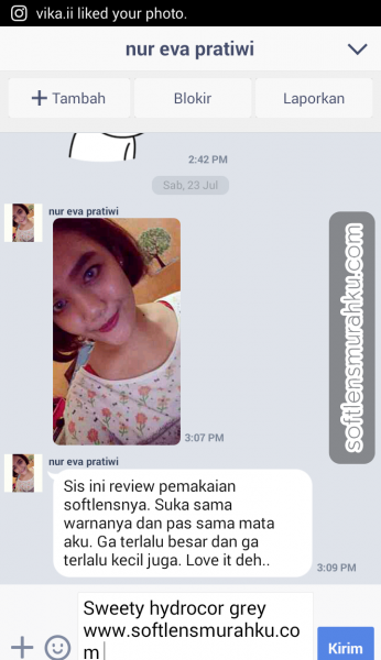 testimoni sweety hydrocor sis nur eva