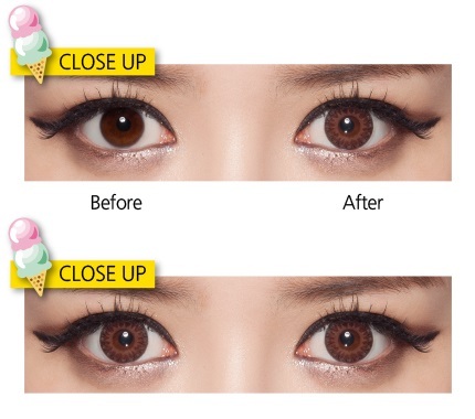 softlens geo eyescream vanilla brown