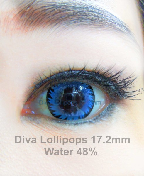 softlens diva lollipops blue