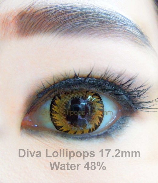 softlens diva lollipops brown