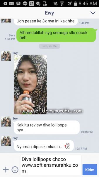 review diva lollipop choco sis dewy