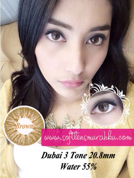 tyas using softlens dubai 3 tone brown