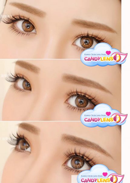 Softlens eos rainshower brown detail