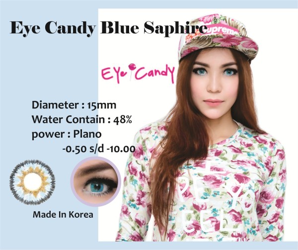 Softlens Eyecandy Bulle Saphire Blue