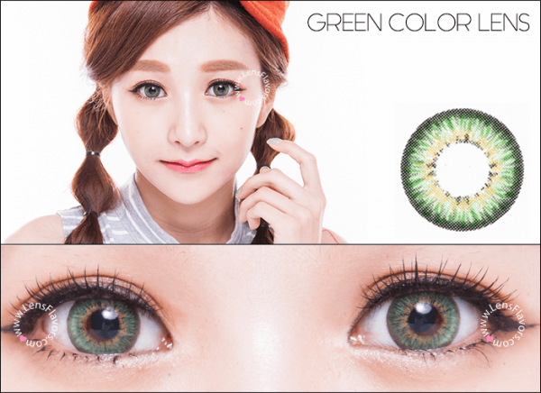 softlens puffy 3 tones green