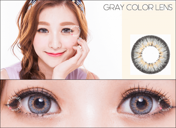 softlens puffy 3 tones grey