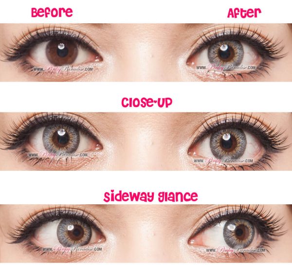 puffy 3 tones grey softlens