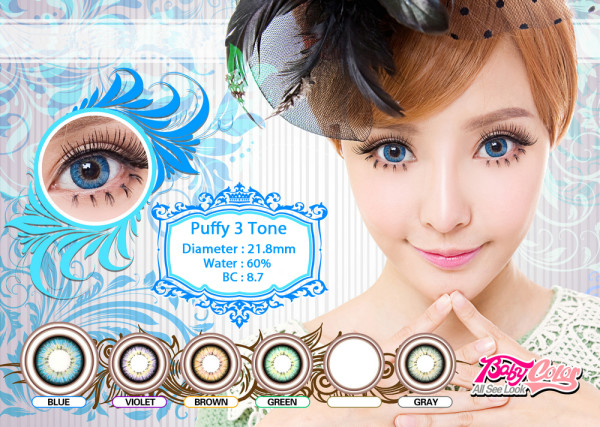 softlens puffy blue