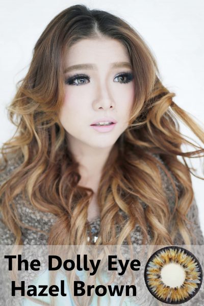 softlens dolly eye hazel brown