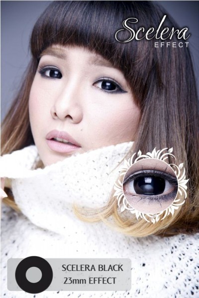 sclera black softlens