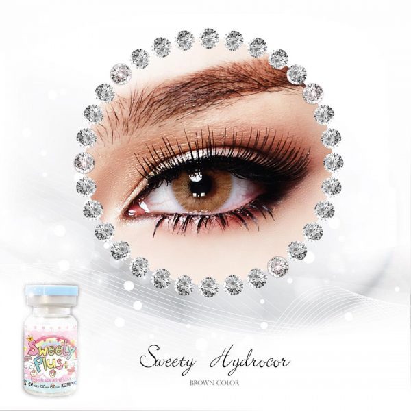 jual sweety hydrocor brown lens