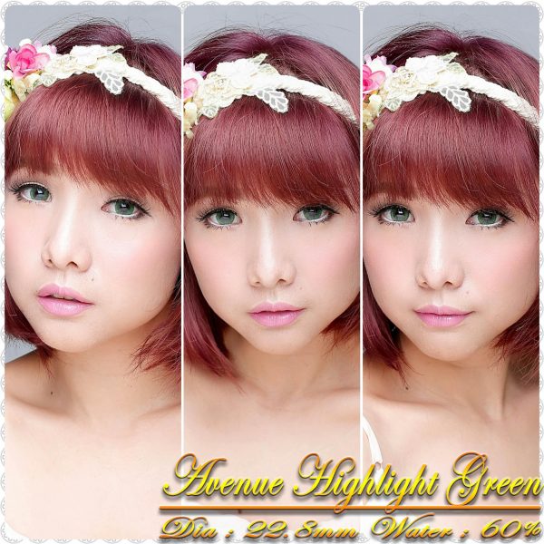 avenue highlight green softlens