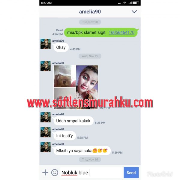 review nobluk blue sis amelia