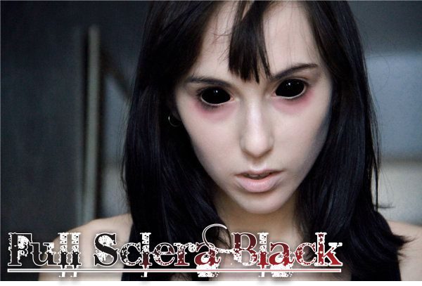  full sclera black softlens