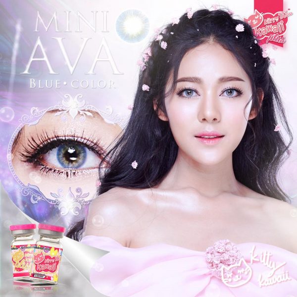 softlens kitty kawaii mini ava blue