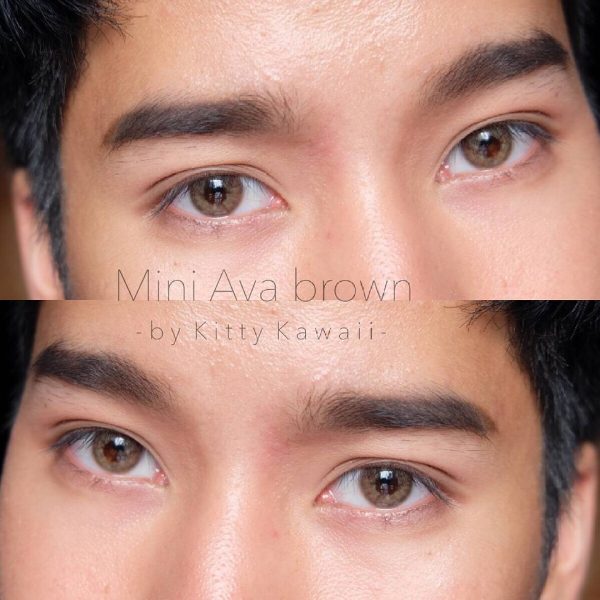 kitty kawaii mini ava brown softlens