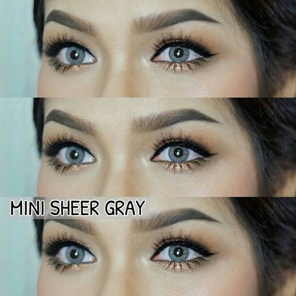 mini sheer grey softlens