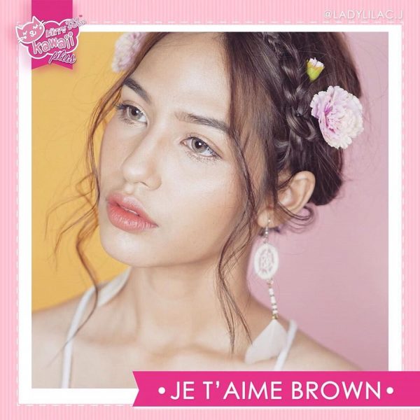 kitty kawaii je t'aime brown