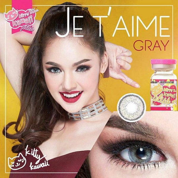 kitty kawaii je t'aime grey