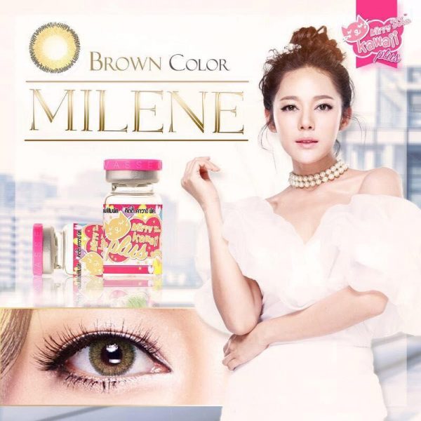 softlens kitty kawaii milene brown