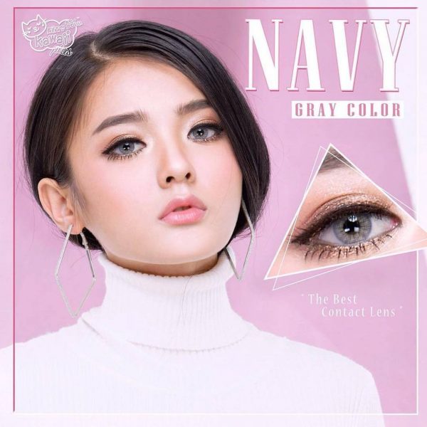 kitty kawaii softlens navy grey