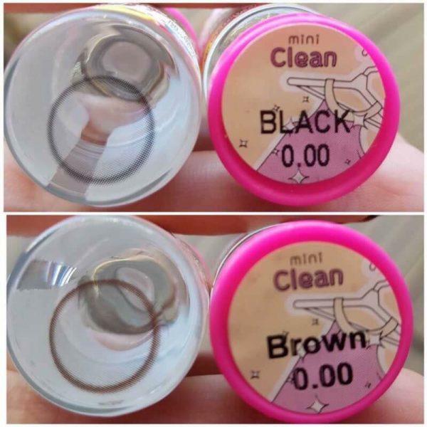 softlens mini clean black & brown by kitty kawaii