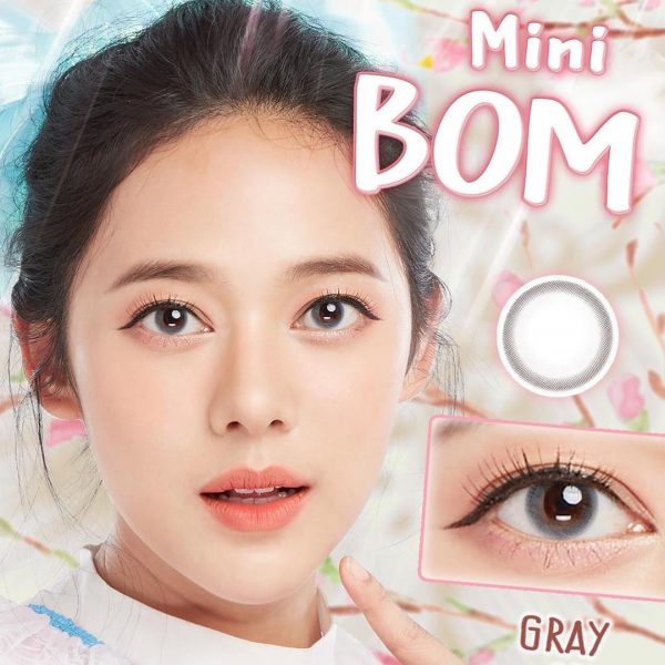 kitty kawaii mini bom grey softlens