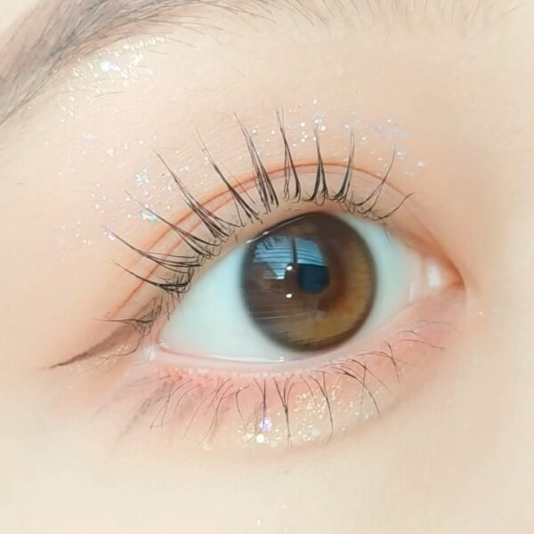 softlens natural eyelighter glowy brown coklat